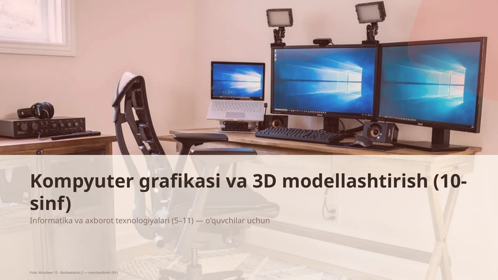 Kompyuter grafikasi va 3D modellashtirish (10-sinf)