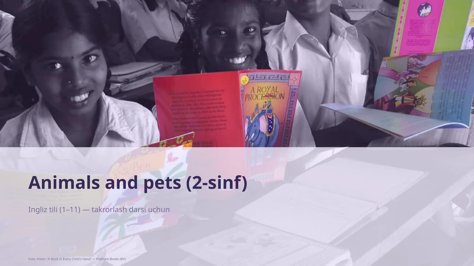 Animals and pets (2-sinf) Ingliz tili (1–11) — takrorlash darsi uchun