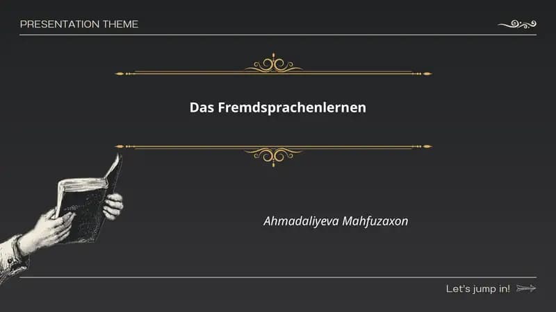 Das Fremdsprachenlernen