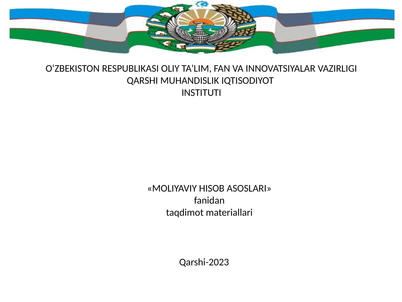 NOMODDIY AKTIVLAR HISOBI