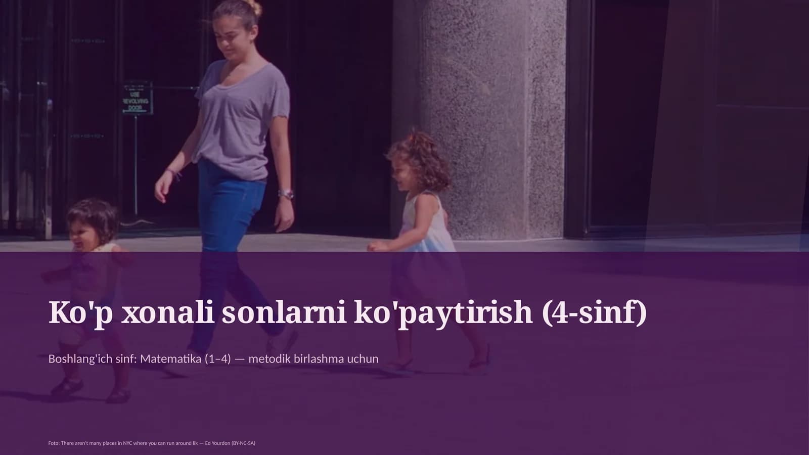 Ko'p xonali sonlarni ko'paytirish (4-sinf)