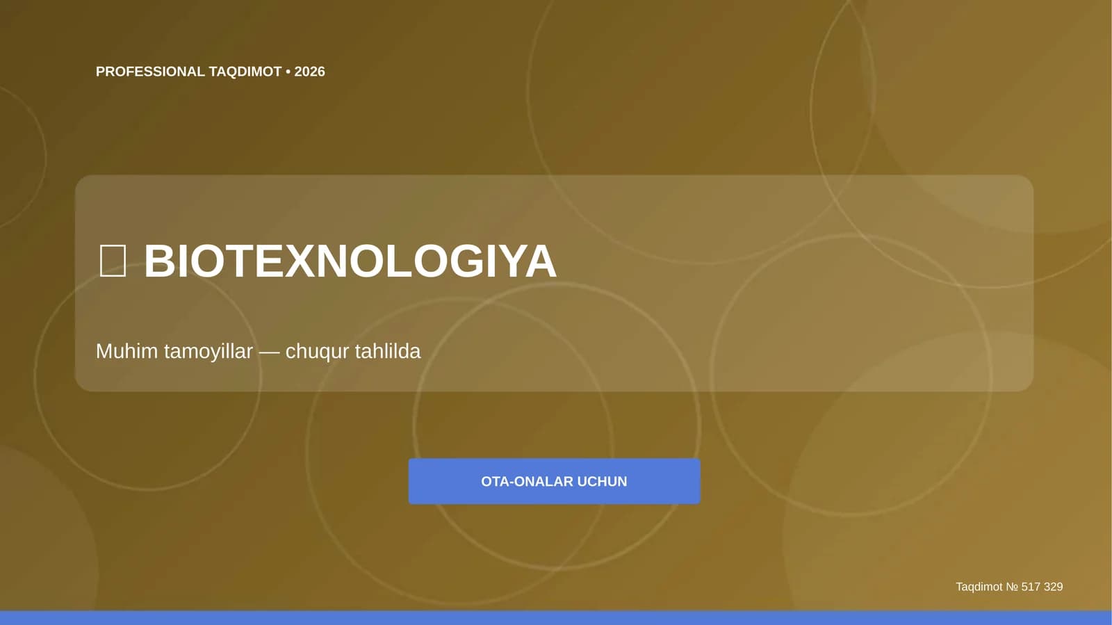 BIOTEXNOLOGIYA