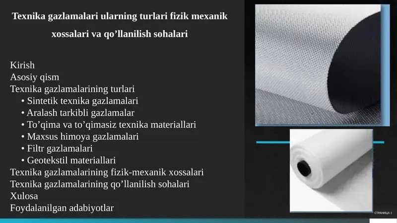 Texnikagazlamalariularningturlari