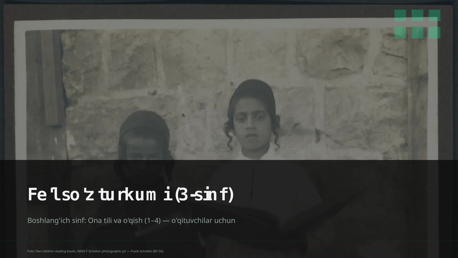 Fe'l so'z turkumi (3-sinf)