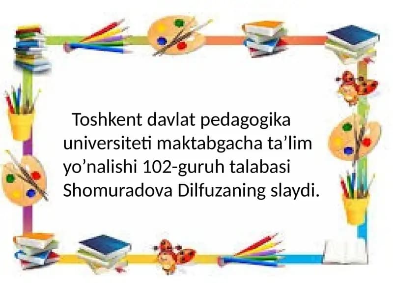 O’zbekiston Respublikasining “Maktabgachata’lim va tarbiyato’g’risida qonuni”