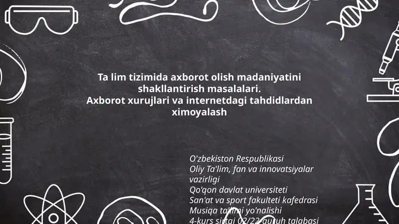 Ta'lim tizimida axborot olish madaniyati