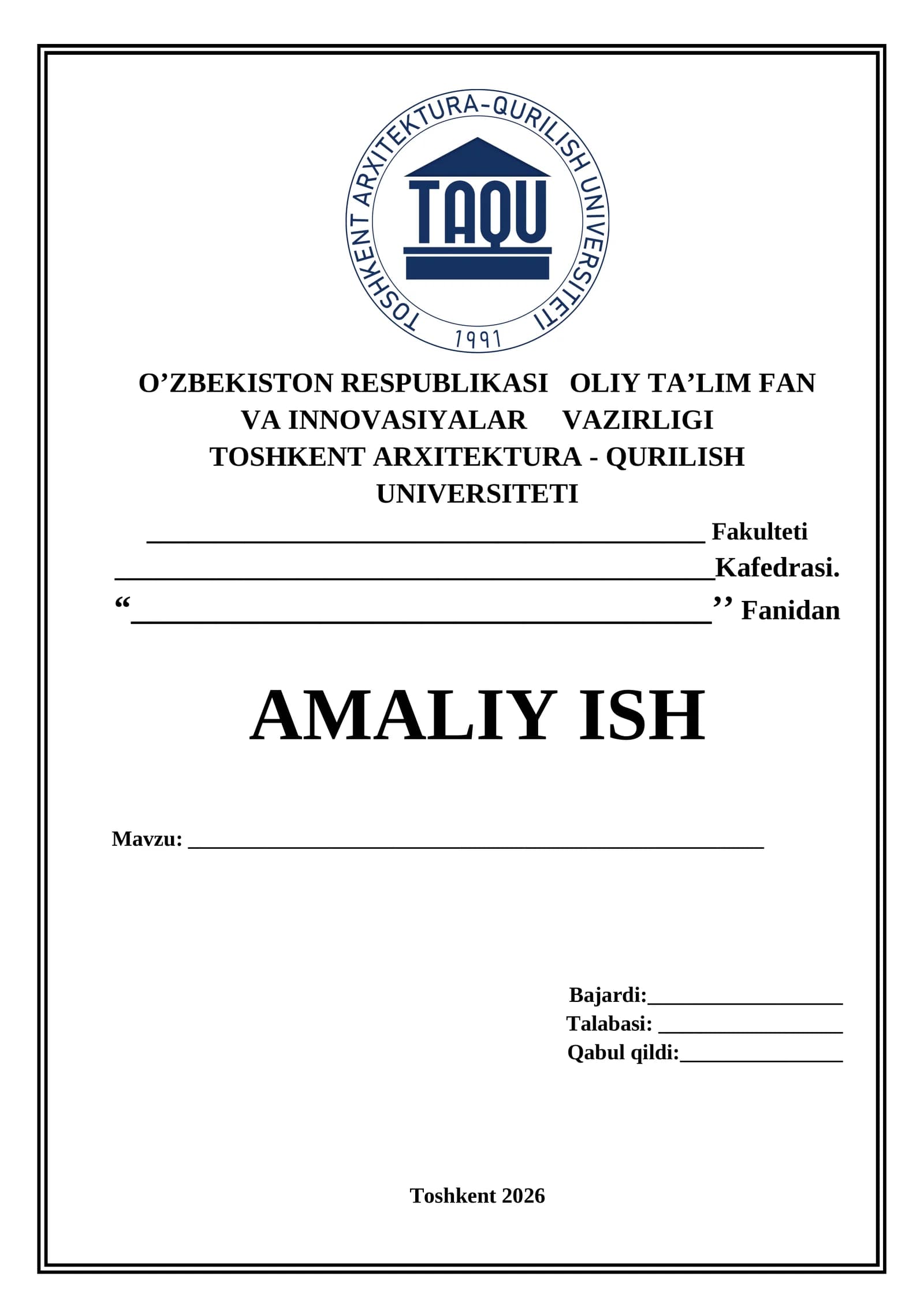 AMALIY ISH