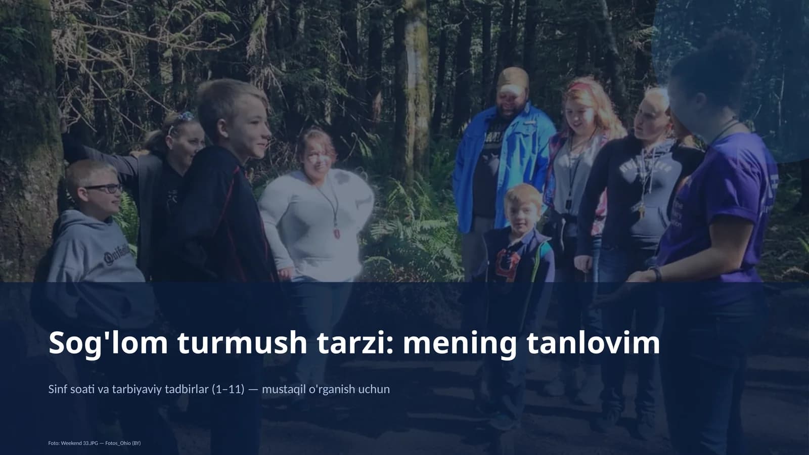 Sog'lom turmush tarzi: mening tanlovim
