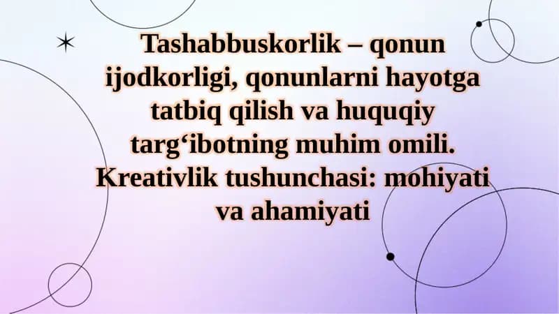Zamonaviy jamiyatda huquq