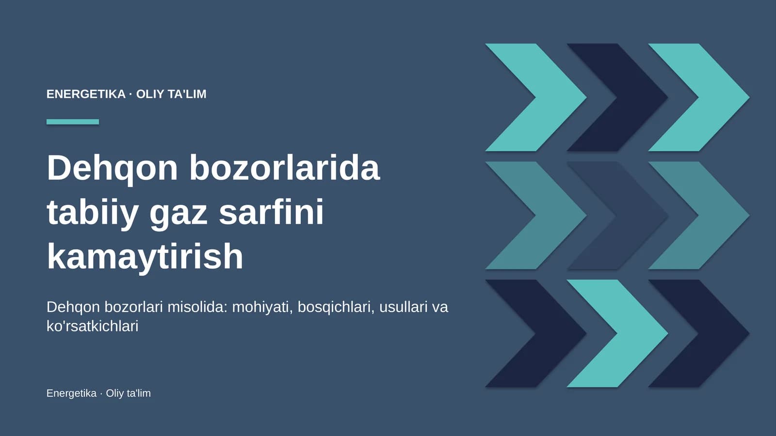 Dehqon bozorlarida tabiiy gaz sarfini kamaytirish