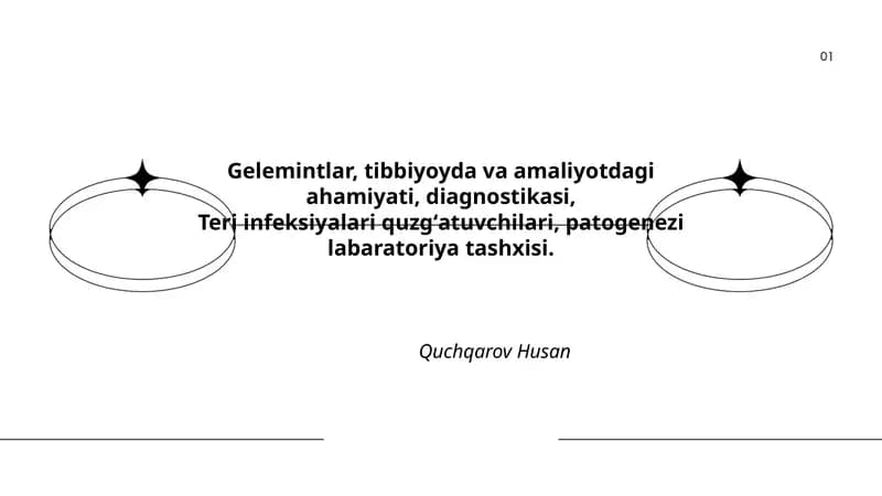 Gelemintlar, tibbiyoyda va amaliyotdagi ahamiyati, diagnostikasi