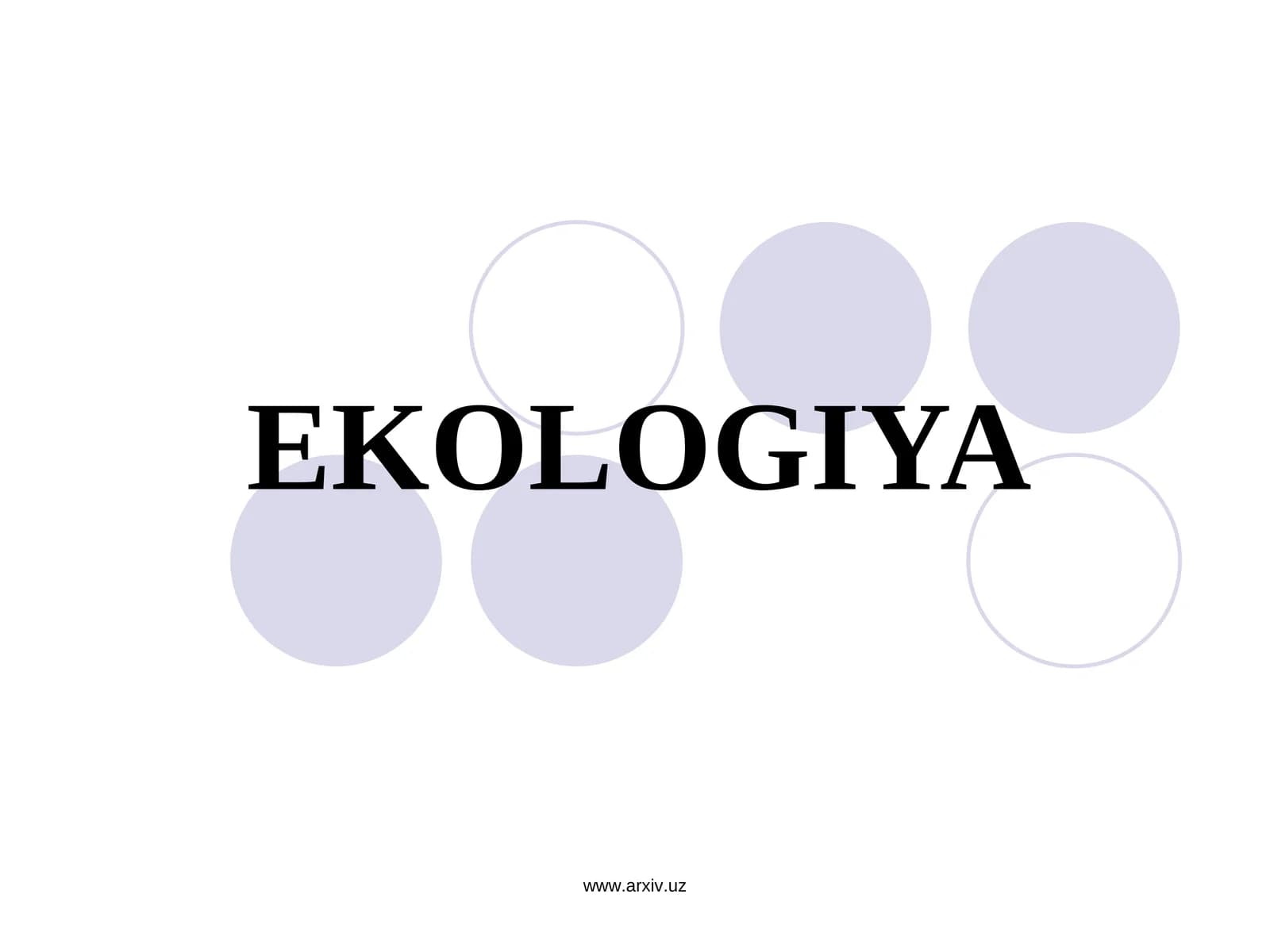 EKOLOGIYA