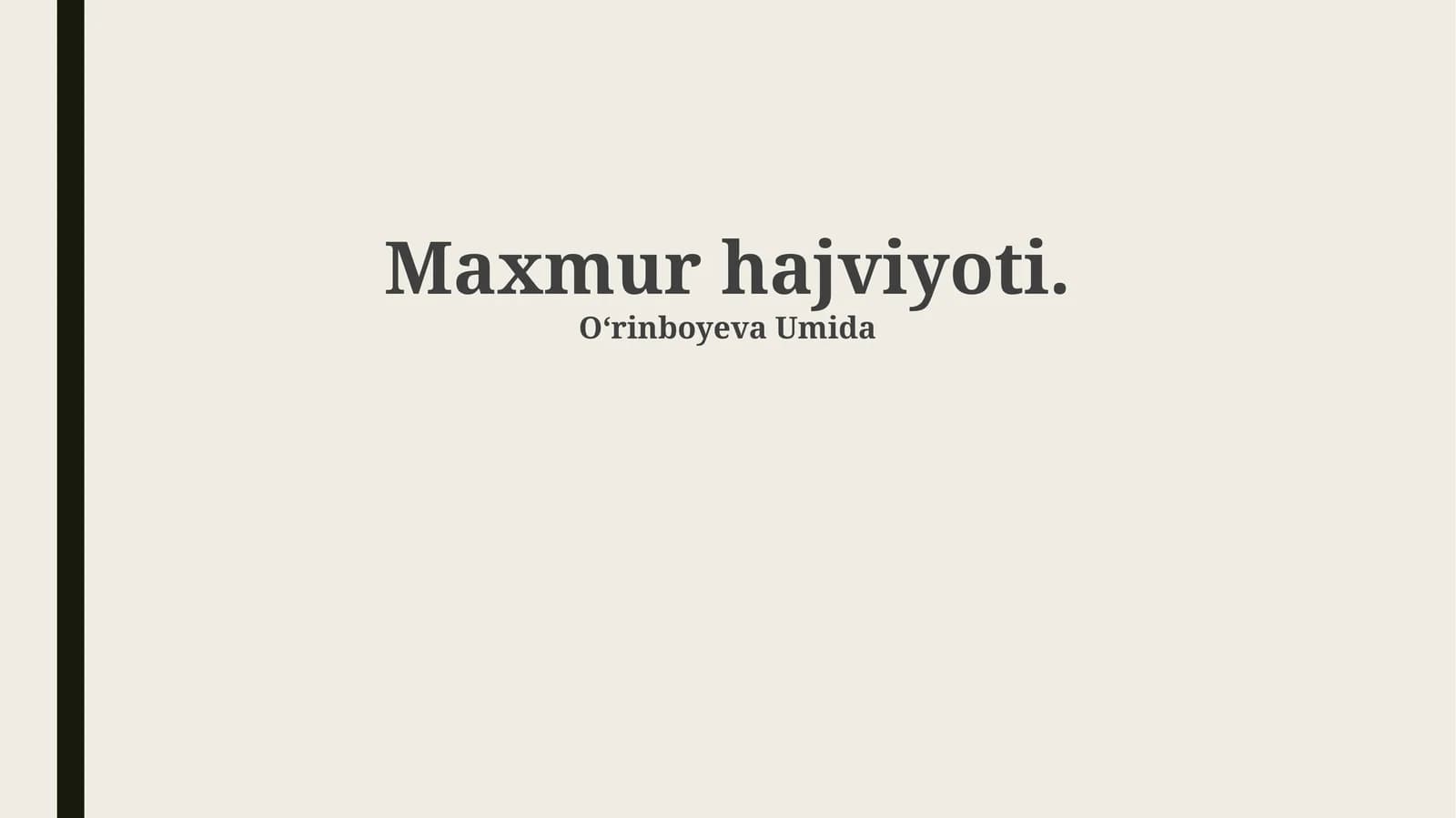 Maxmur hajviyoti