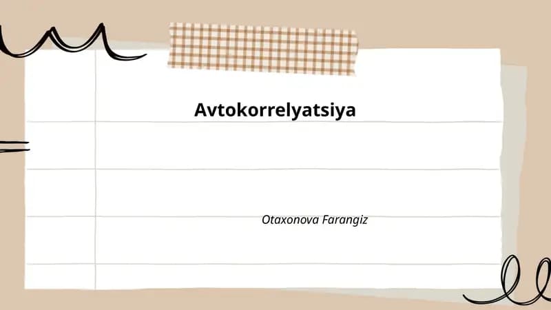 Avtokorrelyatsiya