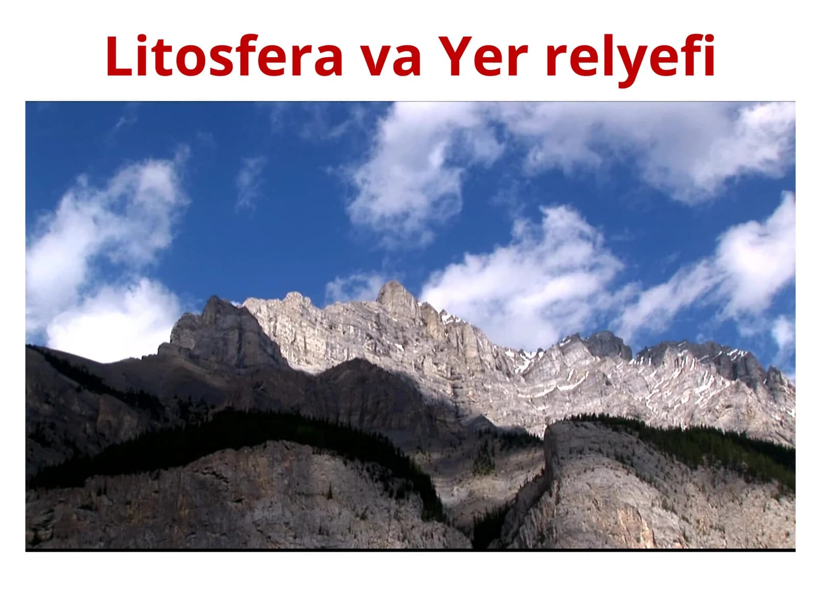 Litosfera va Yer relyefi