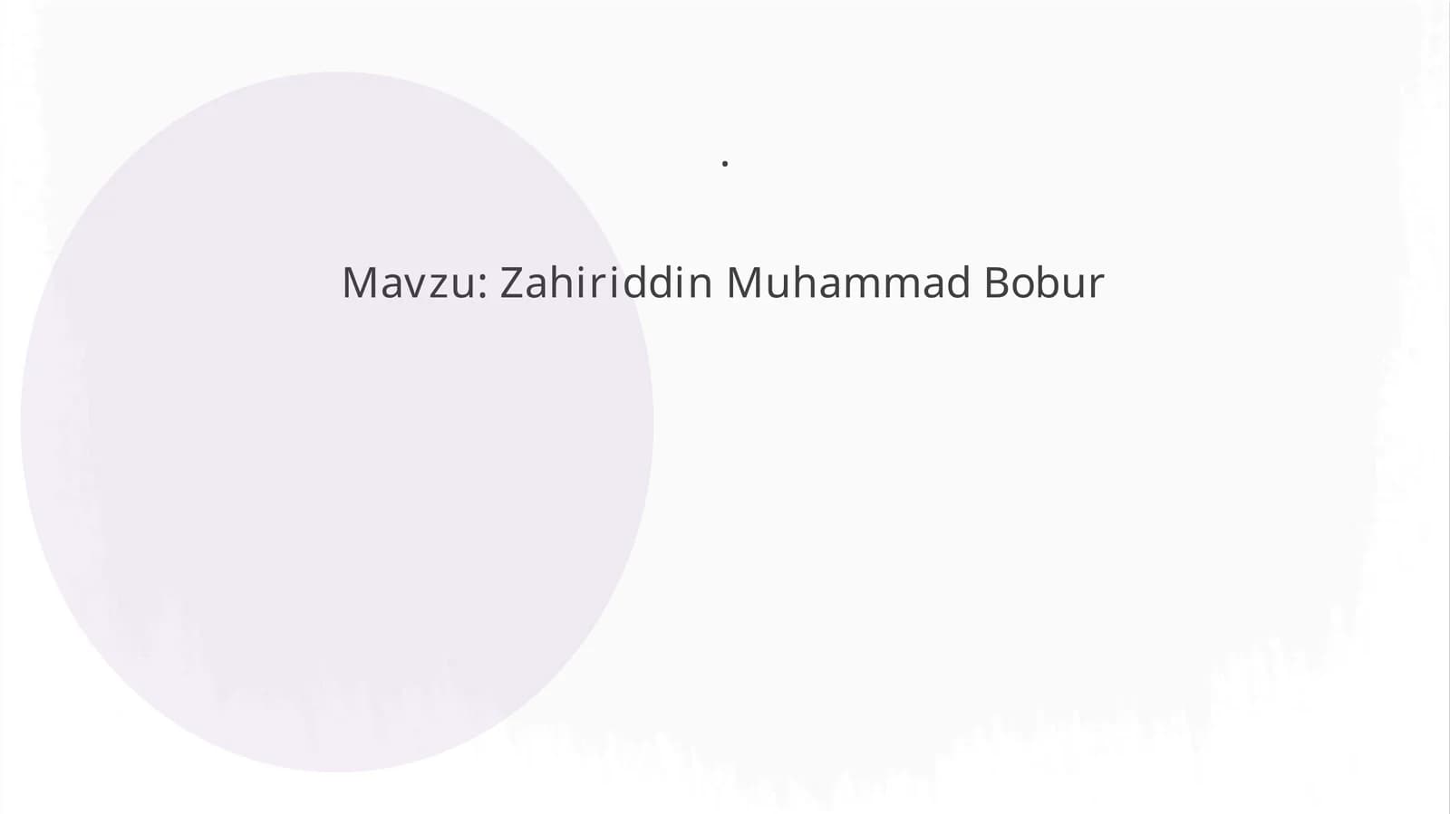 Zahiriddin Muhammad Bobur