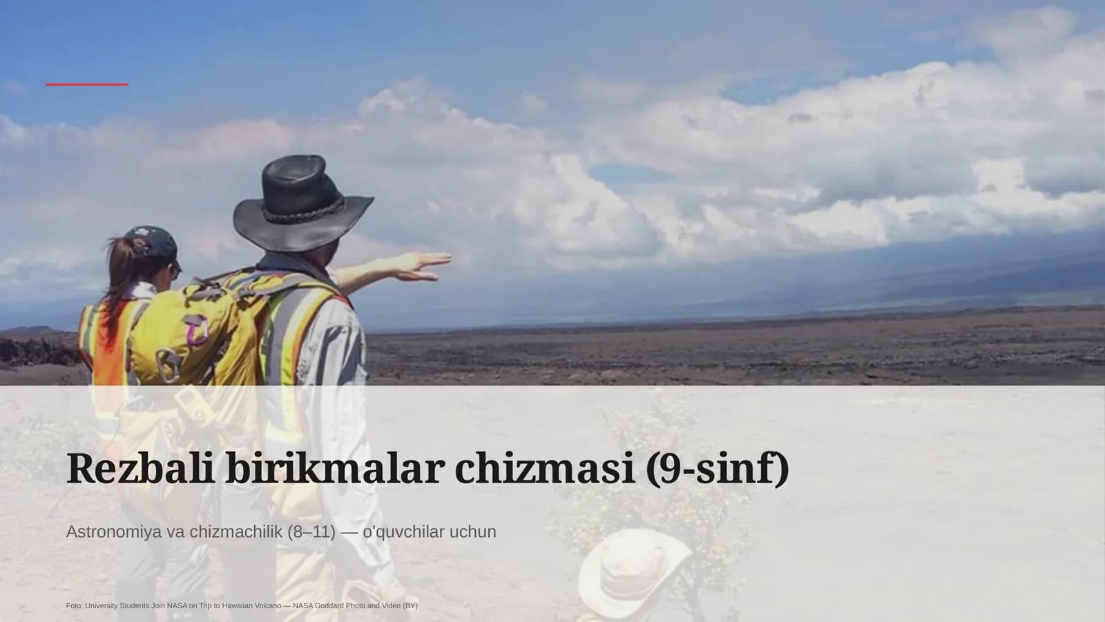 Rezbali birikmalar chizmasi (9-sinf)