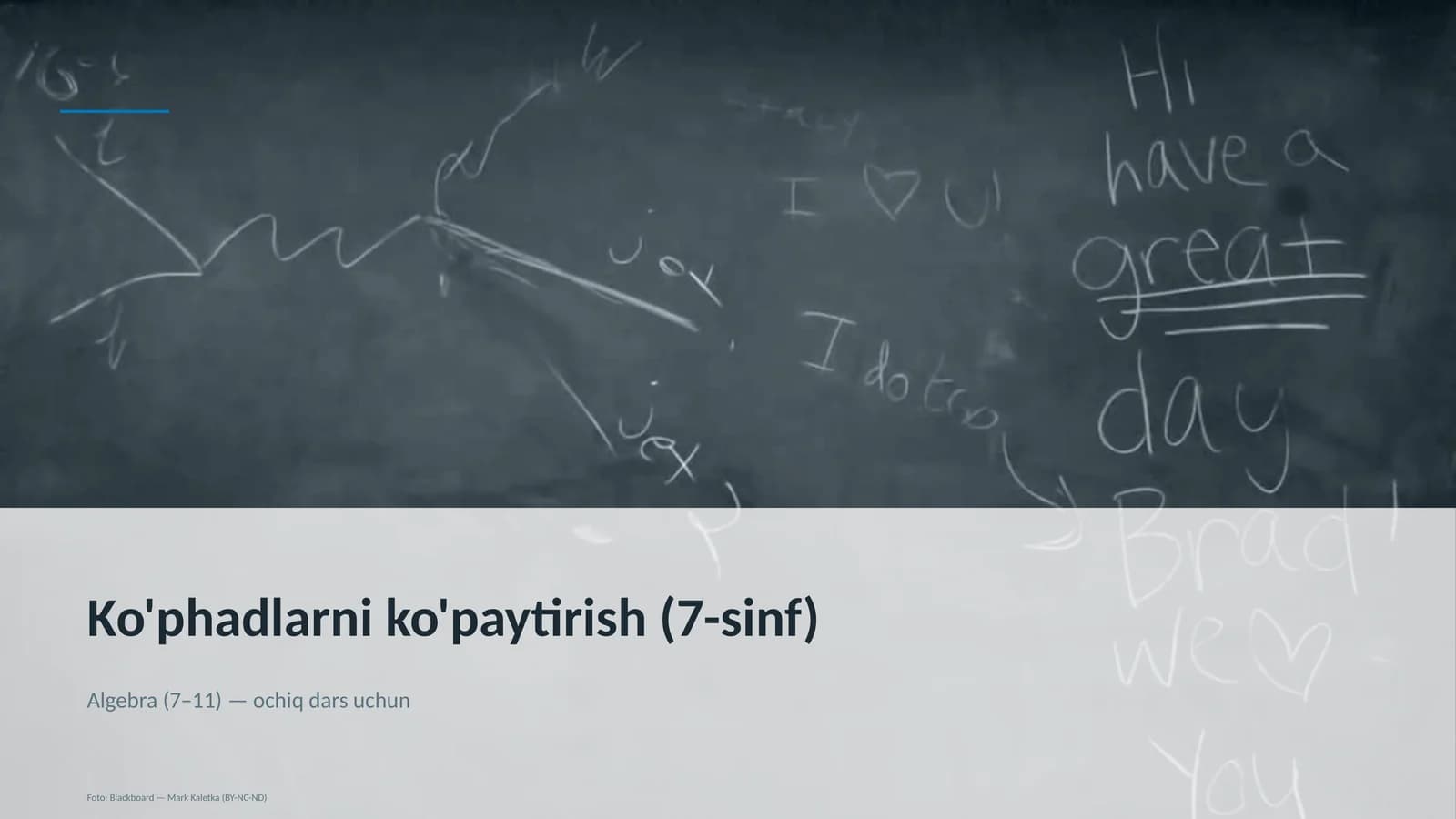 Ko'phadlarni ko'paytirish (7-sinf)