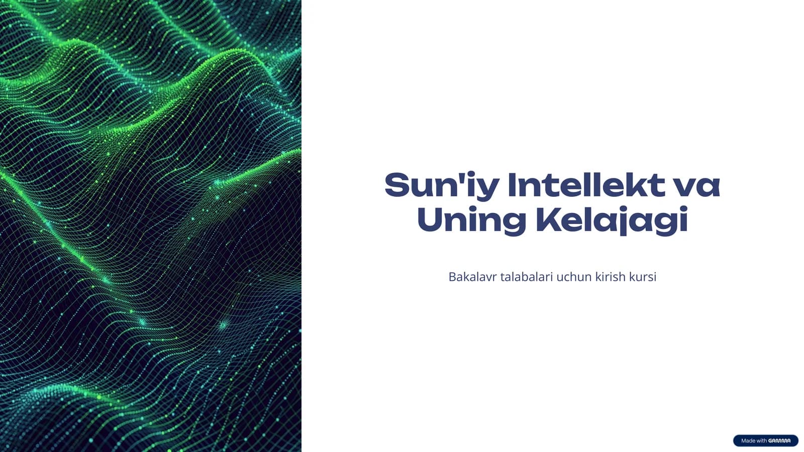 Sun'iy Intellekt va Uning Kelajagi