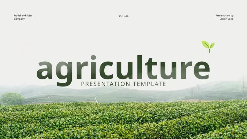 Agriculture