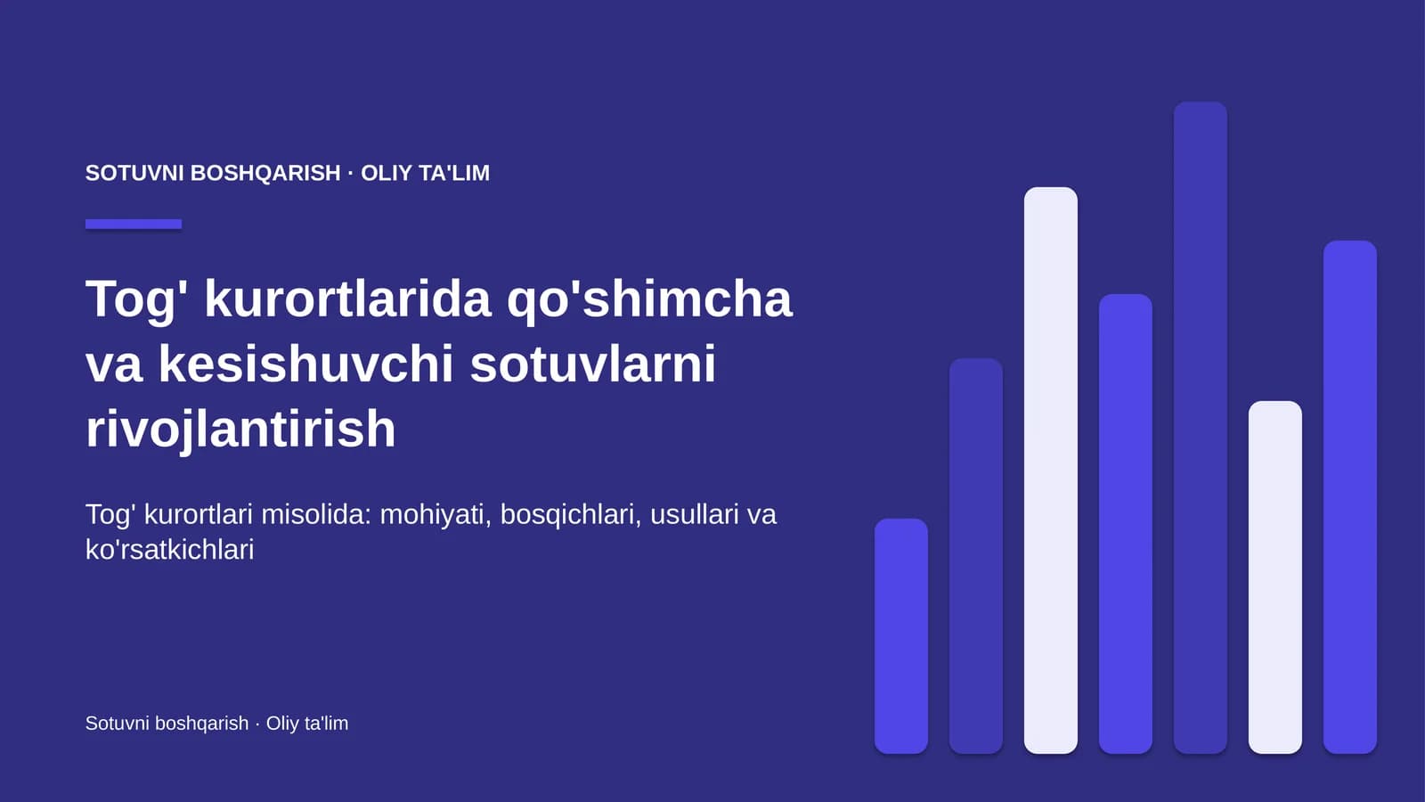 tog' kurortlarida qo'shimcha va kesishuvchi sotuvlarni rivojlantirish 6994