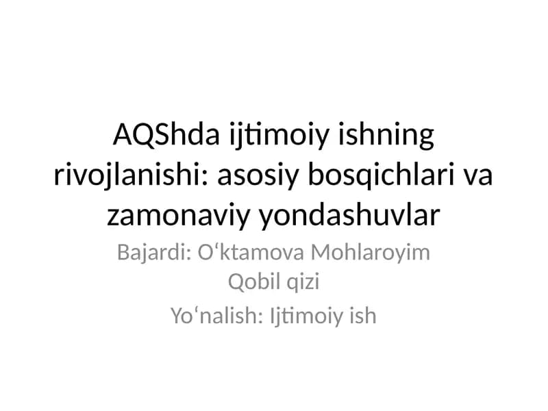 Ishtimoiy ish darslik