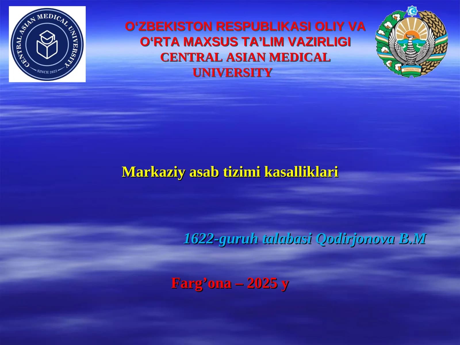 Markaziy asab tizimi kasalliklari
