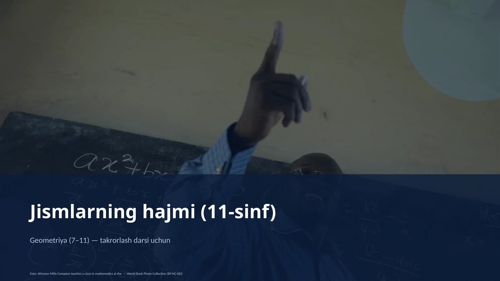 Jismlarning hajmi (11-sinf)