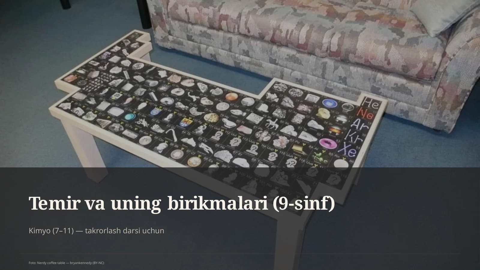 Temir va uning birikmalari (9-sinf)