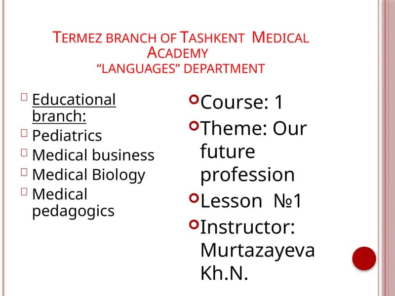 Our future profession