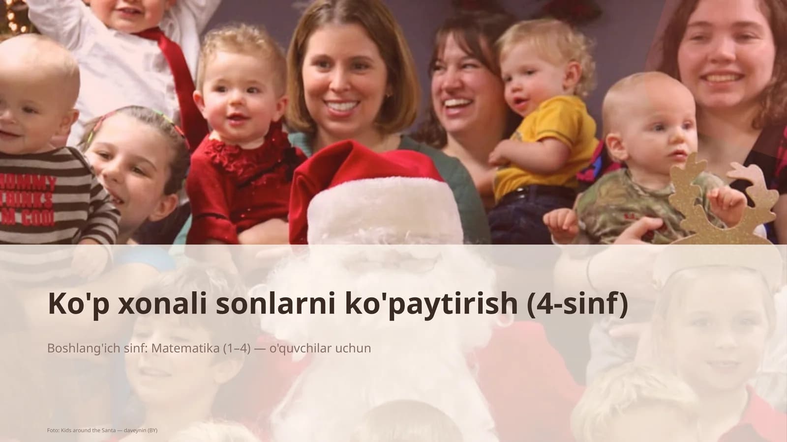 Ko'p xonali sonlarni ko'paytirish (4-sinf)