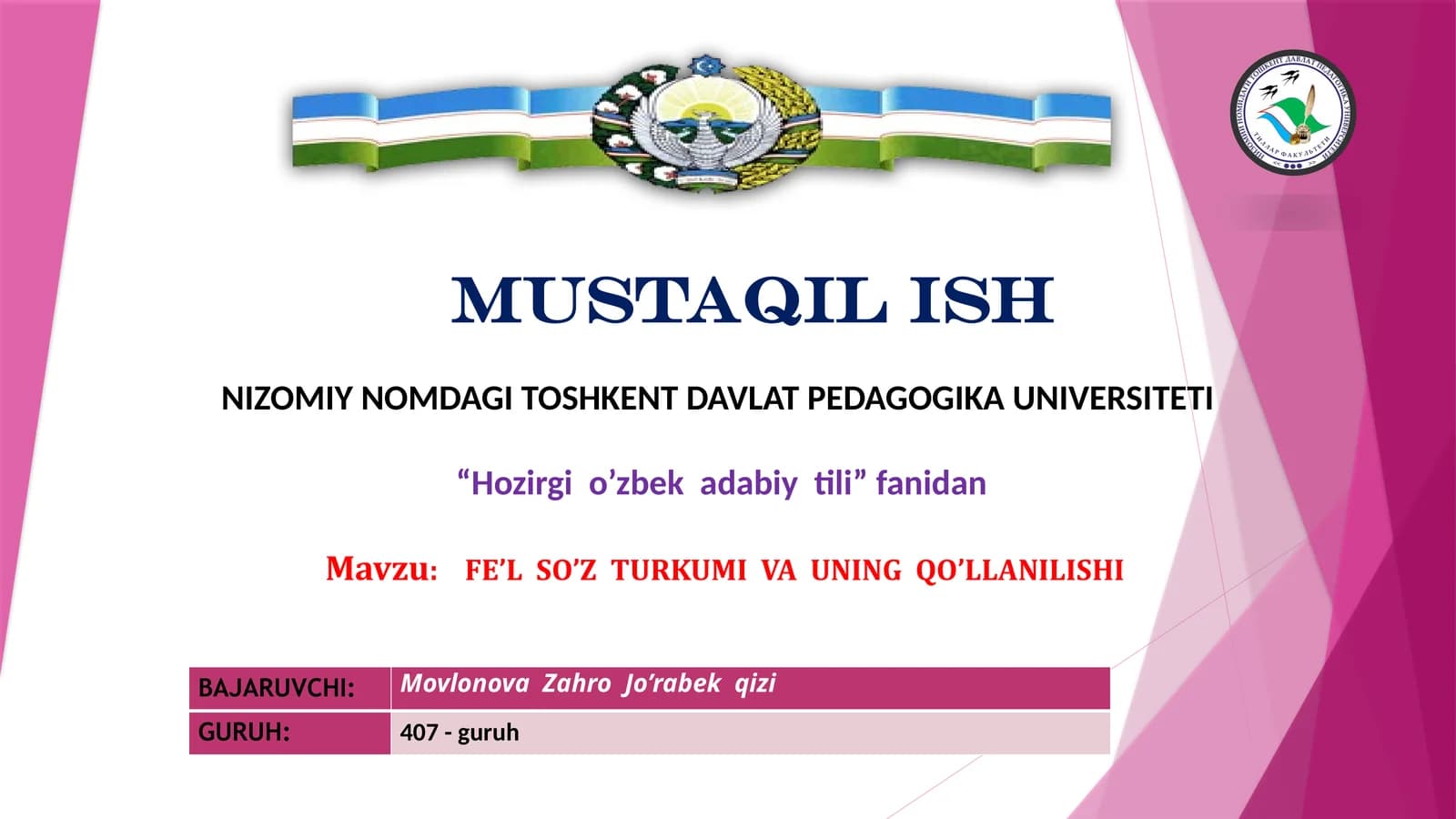 Taqdimot.