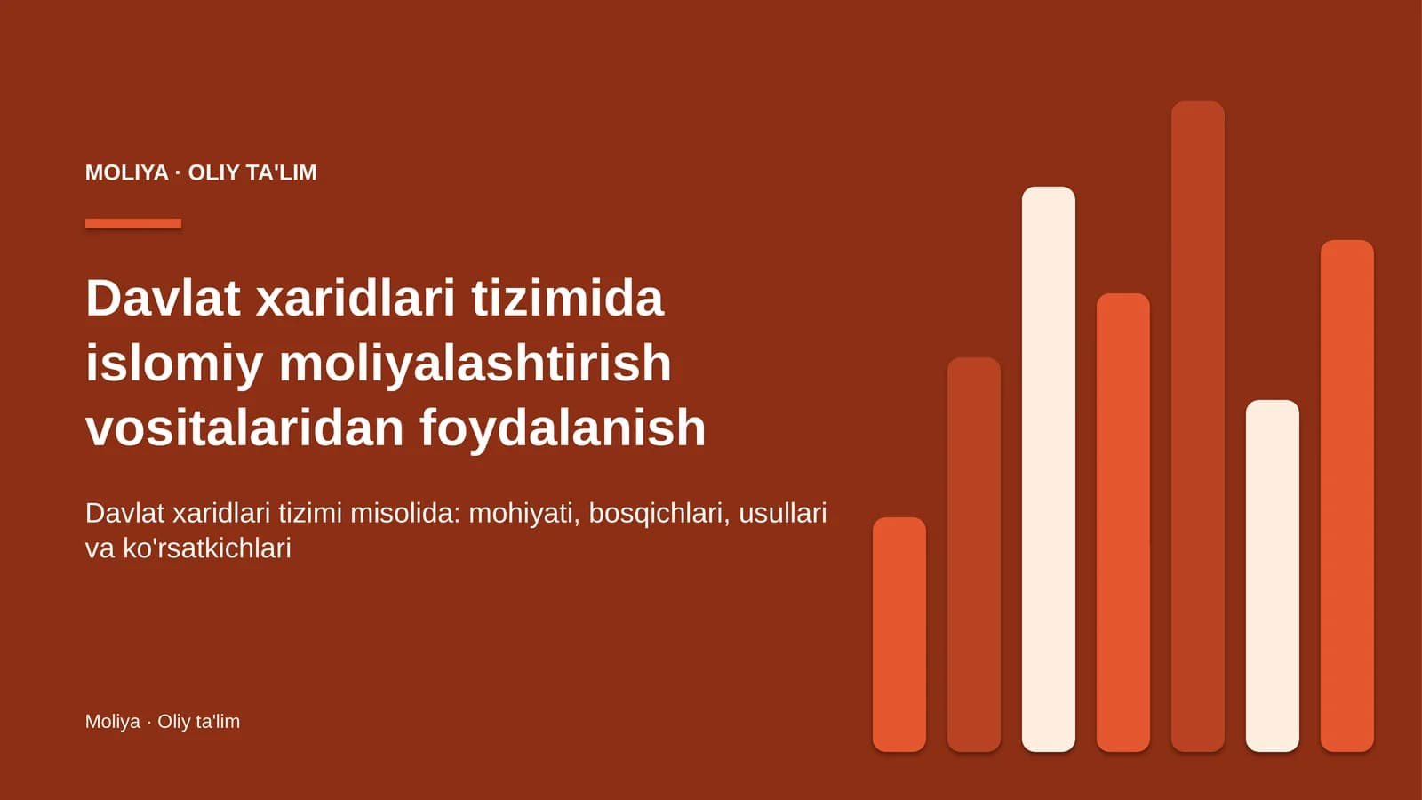 davlat xaridlari tizimida islomiy moliyalashtirish vositalaridan foydalanish 9687