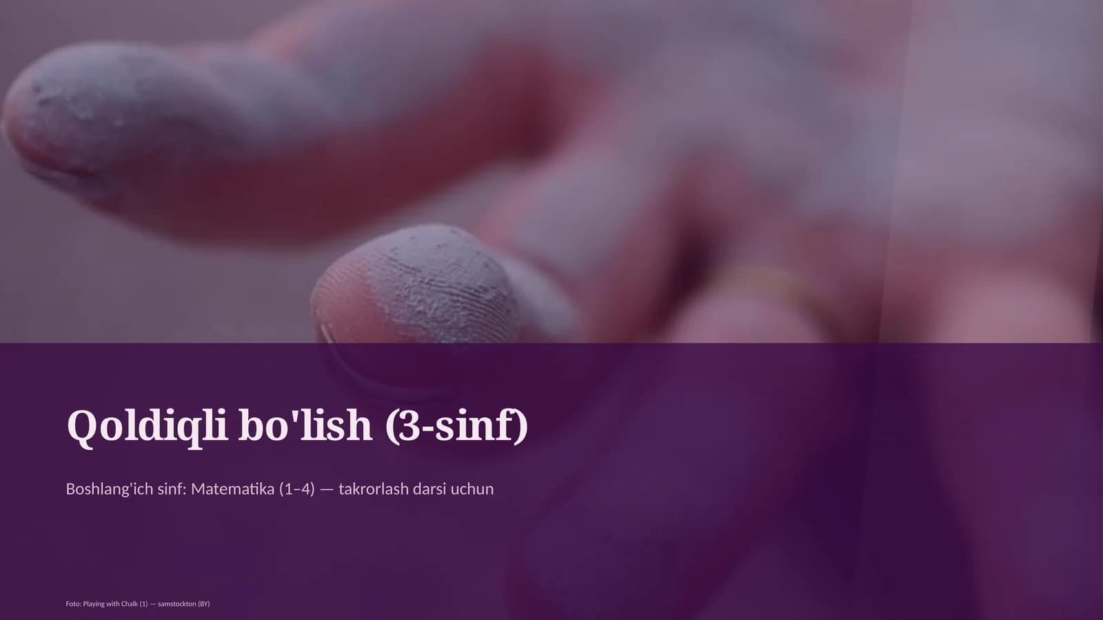 Qoldiqli bo'lish (3-sinf)