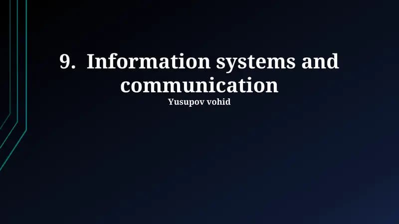 Enterprise Resource Planning (ERP) systems