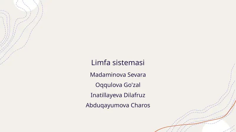 Limfa sistemasi