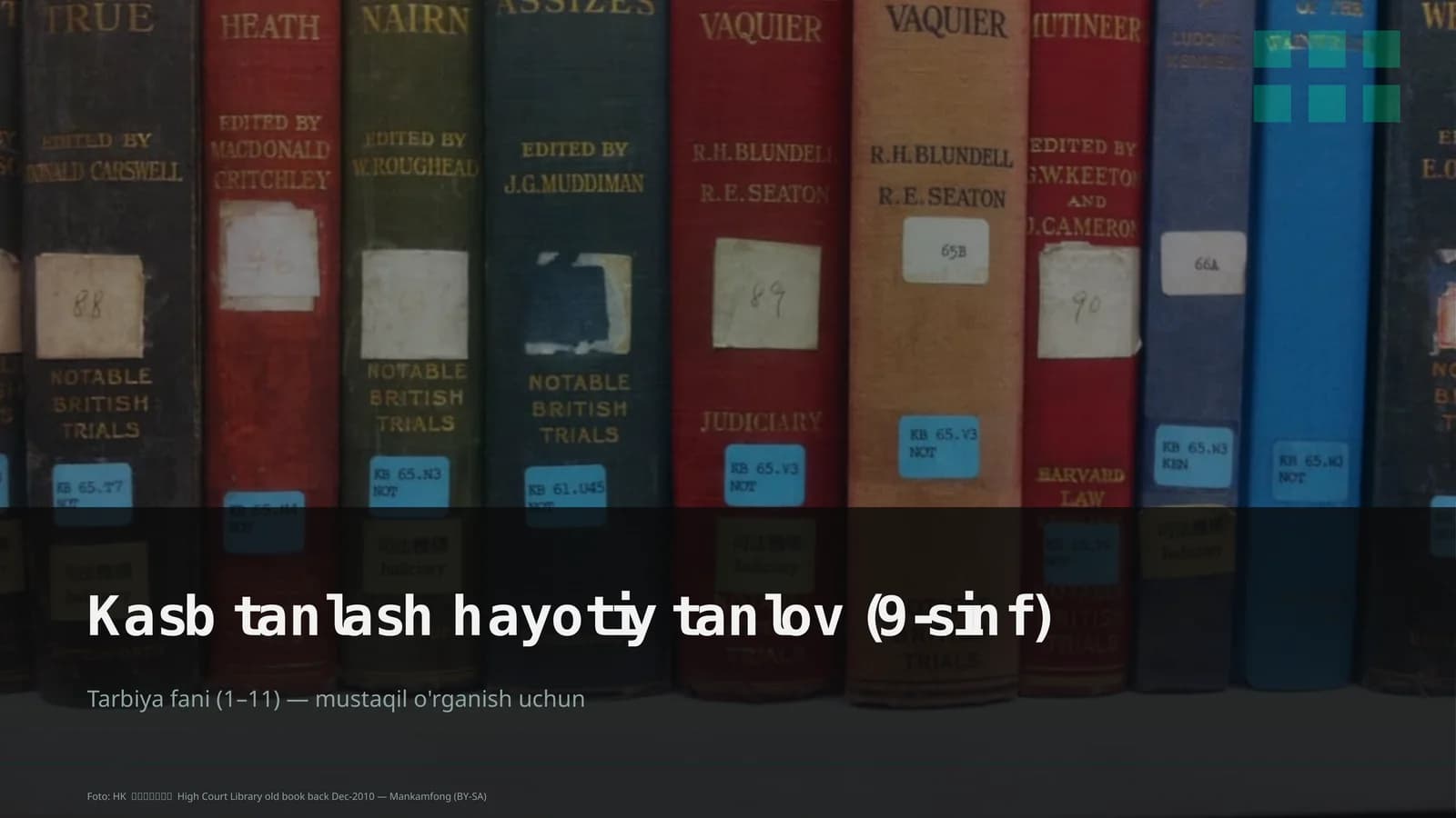 Kasb tanlash hayotiy tanlov (9-sinf)