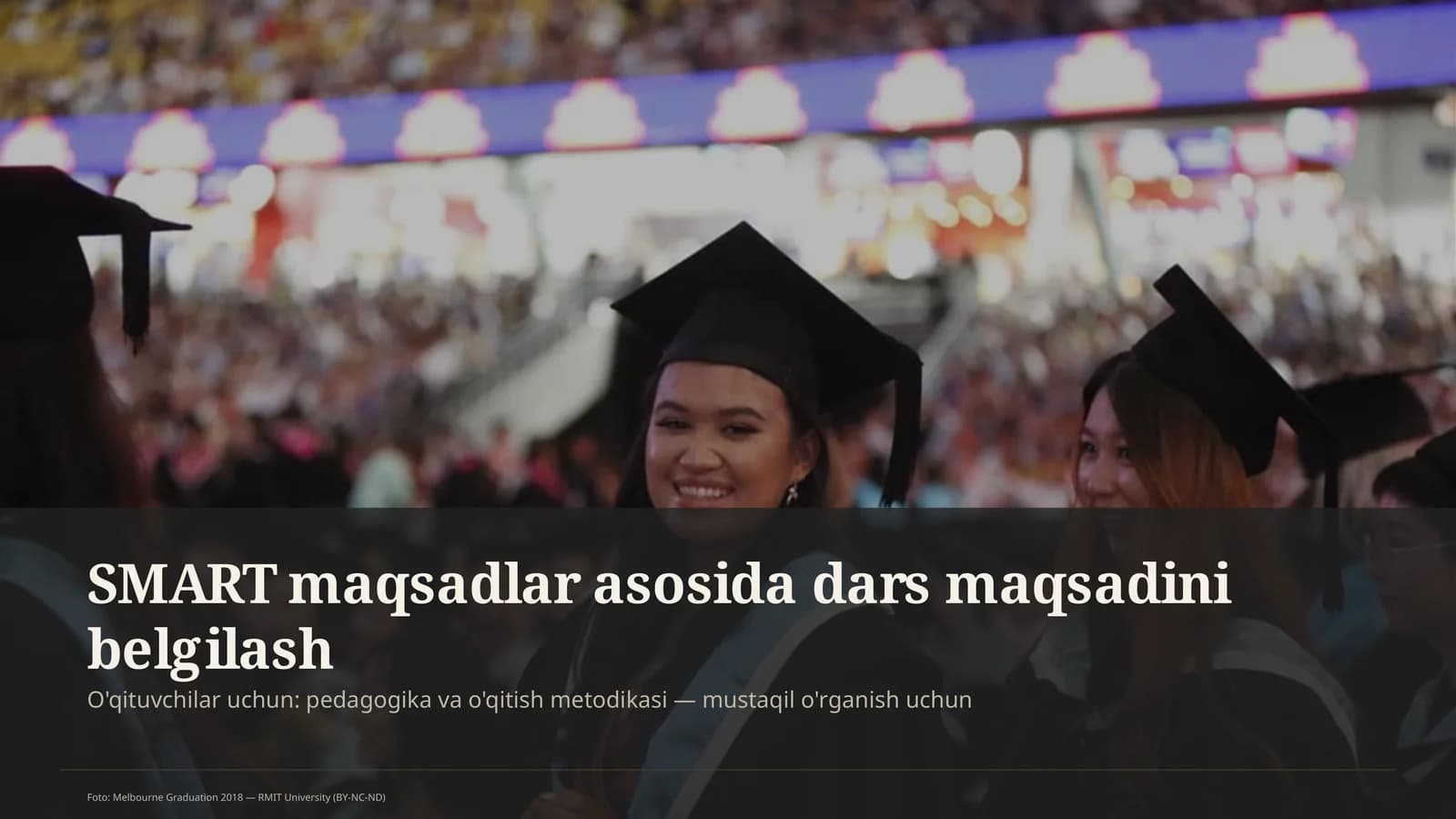 SMART maqsadlar asosida dars maqsadini belgilash