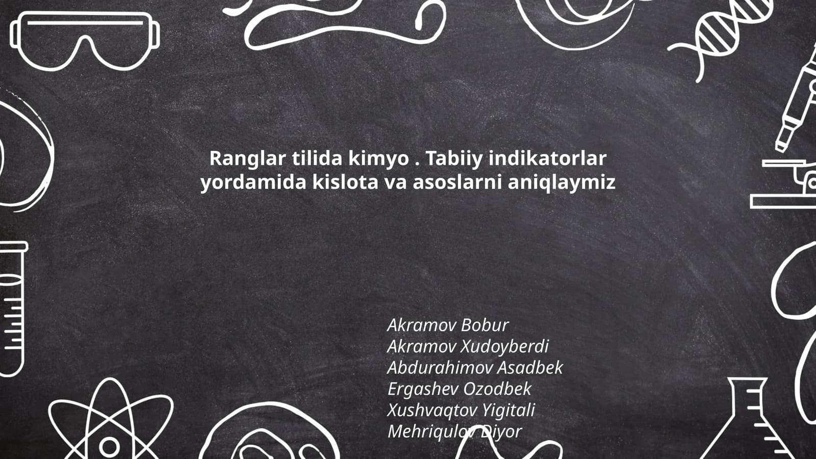 Ranglar tilida kimyo. Tabiiy indikatorlar yordamida kislota va asoslarni aniqlaymiz