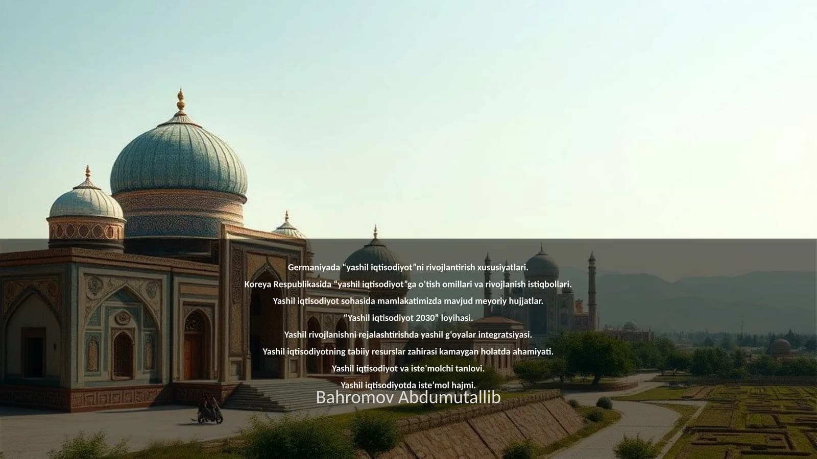 Bahromov Abdumutallib
