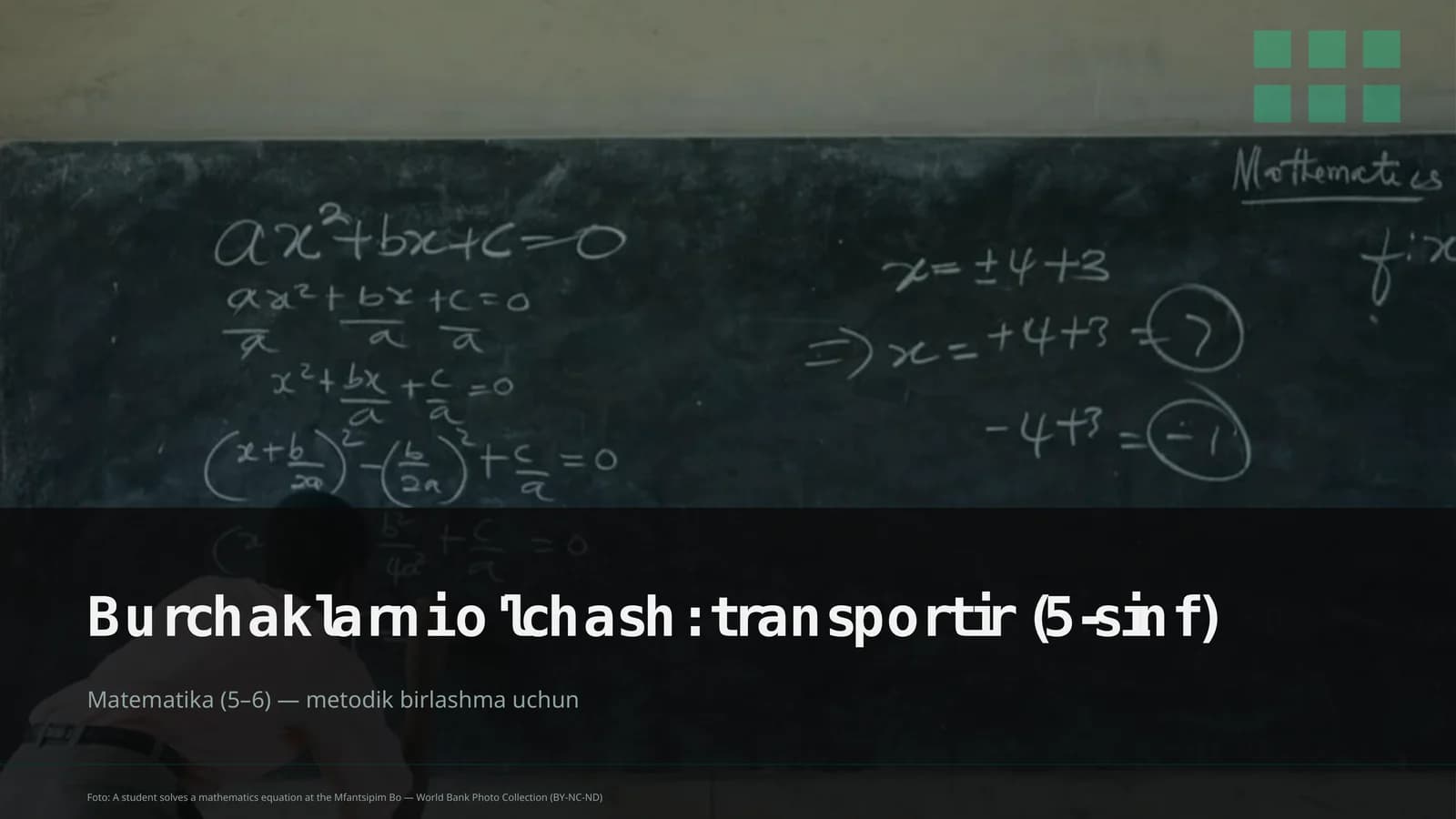 Burchaklarni o'lchash: transportir (5-sinf)