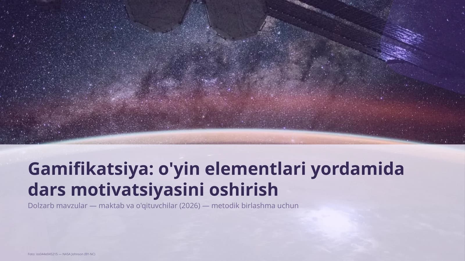 Dolzarb mavzular — maktab va o'qituvchilar (2026) — metodik birlashma uchun
