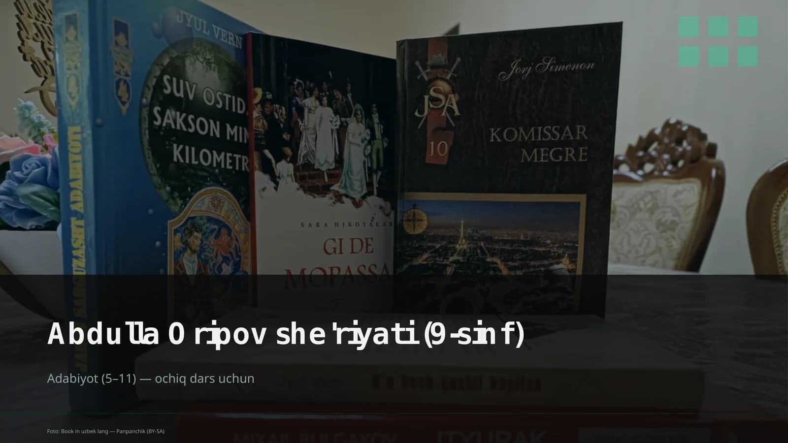 Abdulla Oripov she'riyati (9-sinf)