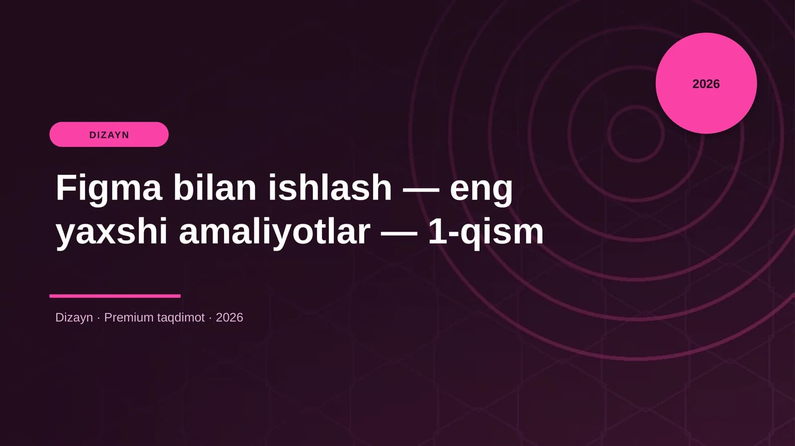 Figma bilan ishlash — eng yaxshi amaliyotlar — 1-qism