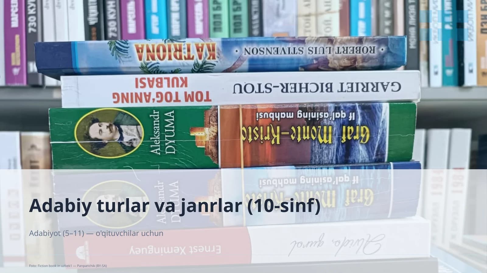 Adabiy turlar va janrlar (10-sinf)