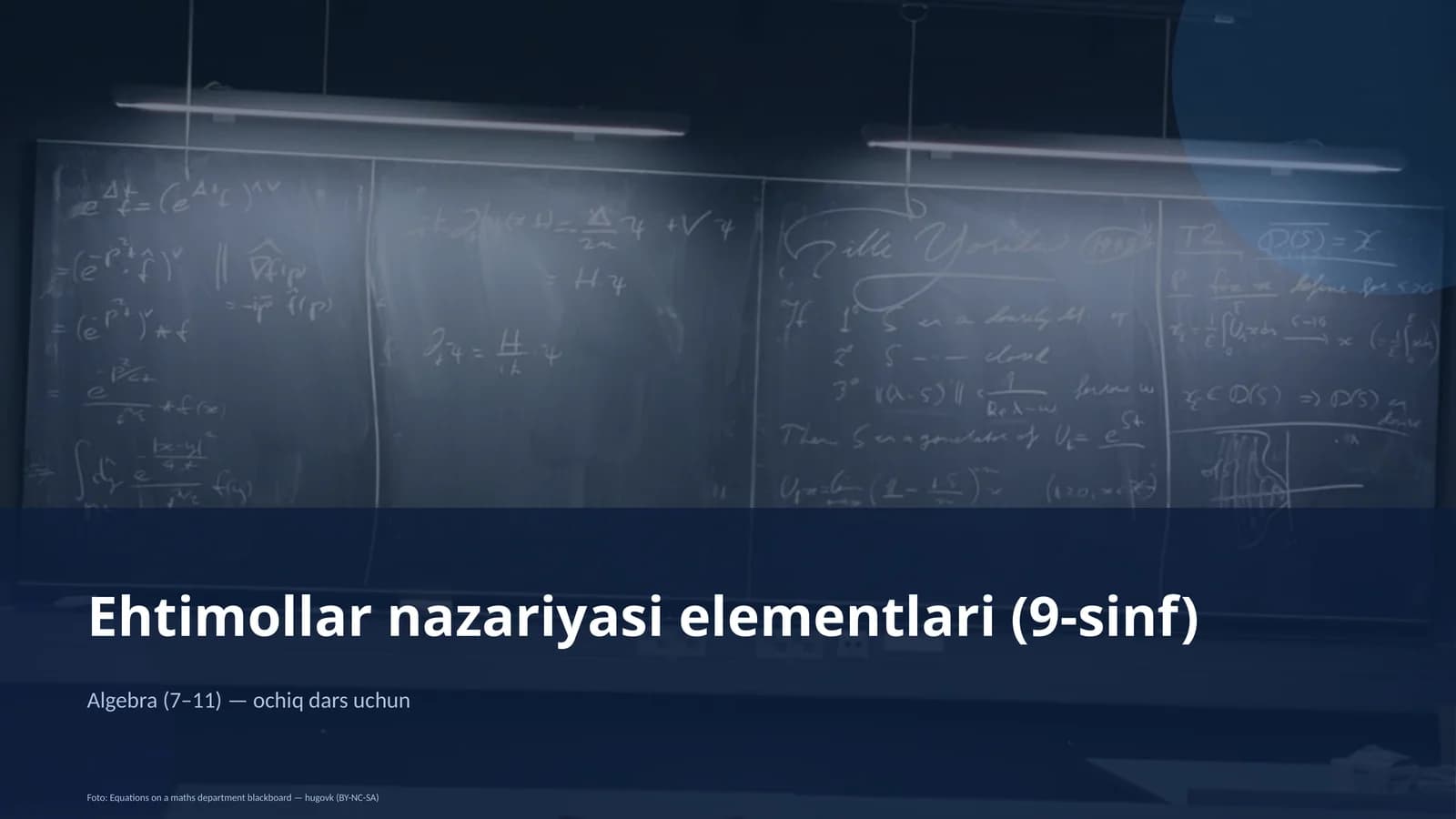 Ehtimollar nazariyasi elementlari (9-sinf)