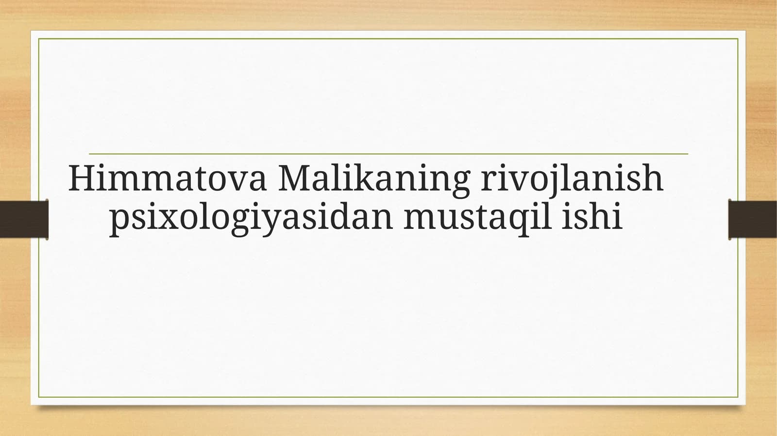 Rivojlanish Psixologiyasiga Kirish