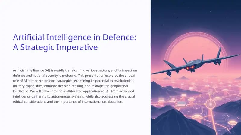 Artificial intelligence defense