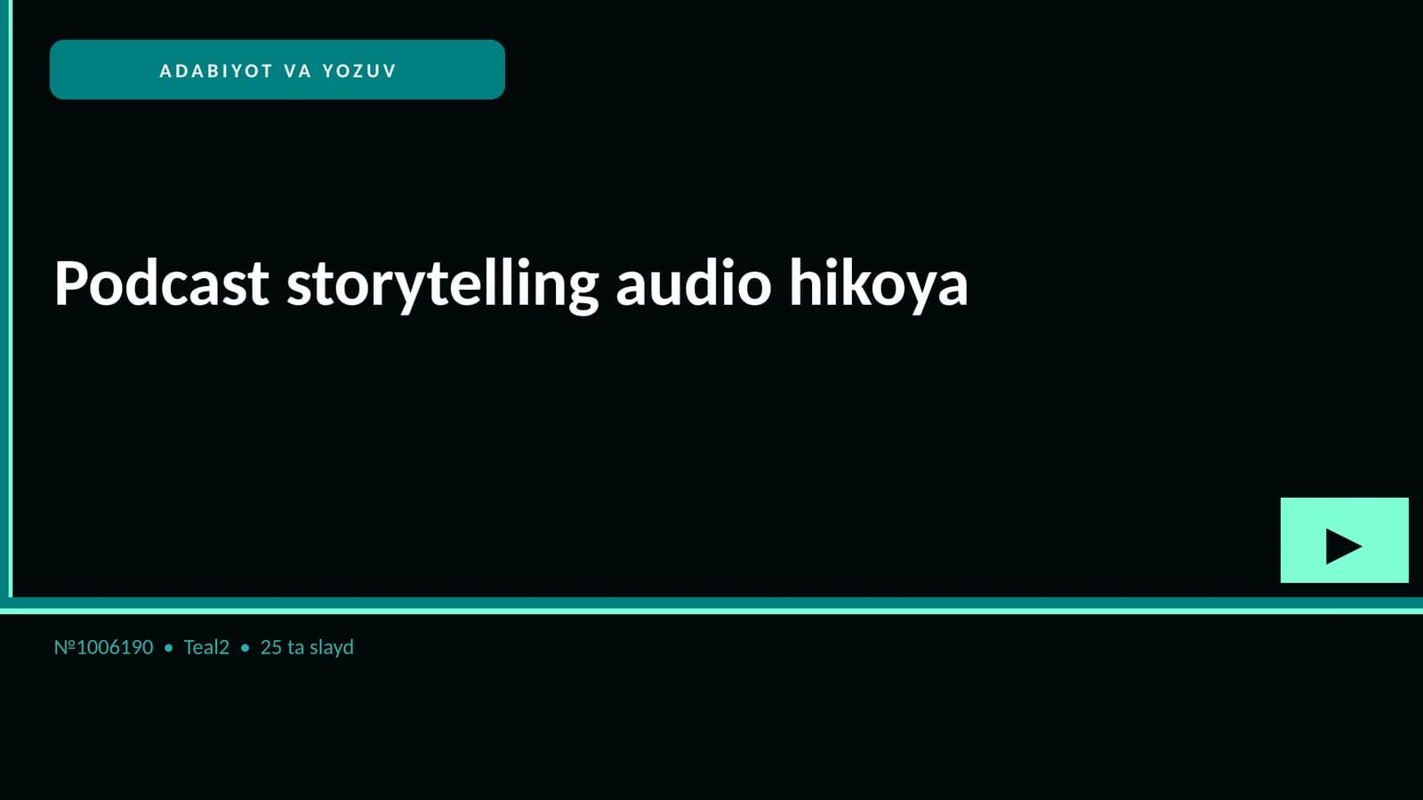 Podcast storytelling audio hikoya
