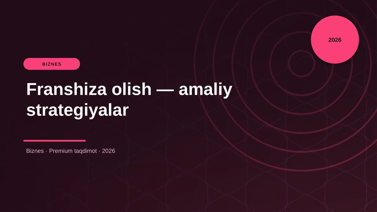 Franshiza olish — amaliy strategiyalar